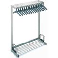 Magnuson Group 48inW Floor Rack With 16 Hangers - Gray OR4A-MED-GREY